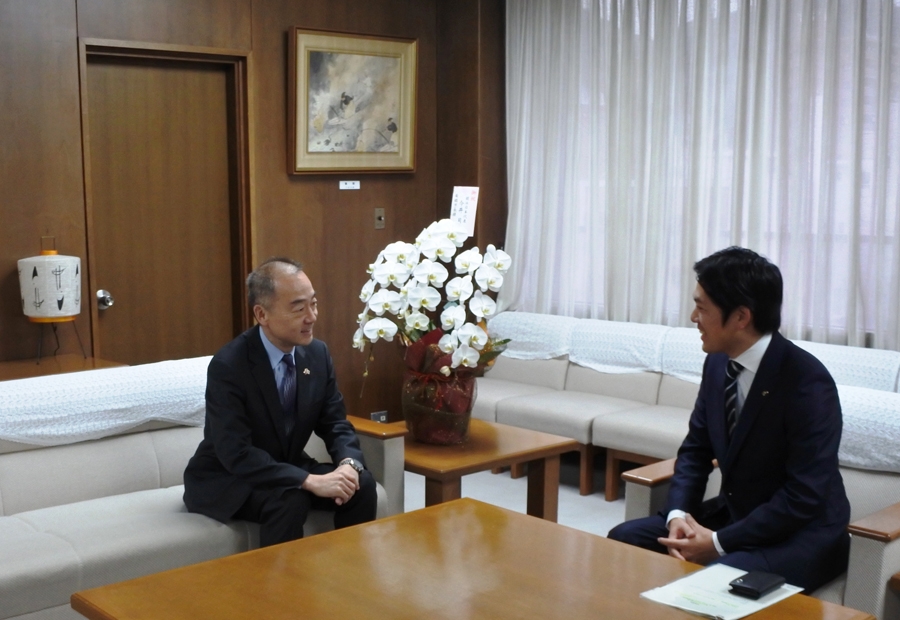 柴橋岐阜市長との会談