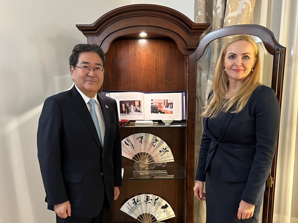Stretnutie veľvyslanca Kawakamiho s prezidentkou Policajného zboru SR, gen. JUDr. Janou Maškarovou