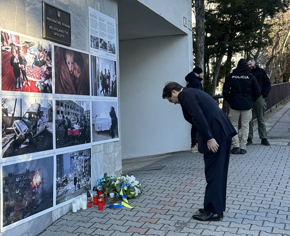 2026年2月24日（火曜日）川上大使のロシアによるウクライナ侵略4年の節目に当たり開催された献花式への出席 